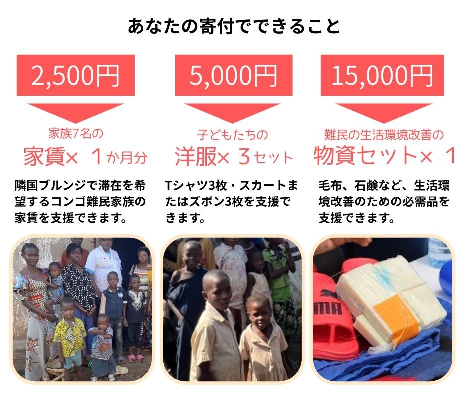 あなたの寄付でできること あなたの寄付でできること