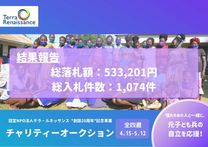 【報告・御礼】創設20周年記念事業チャリティーオークション終了のご報告