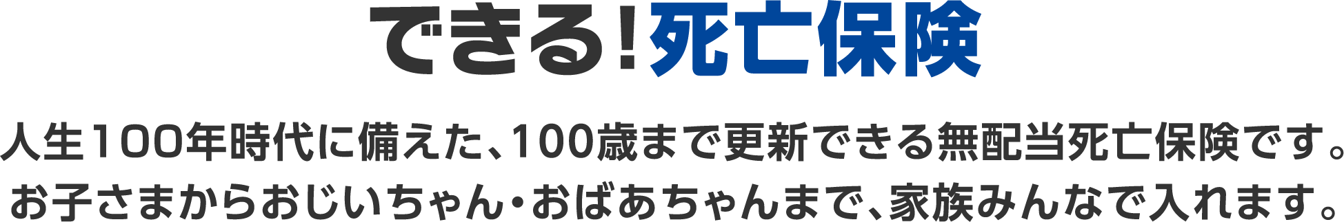 できる！死亡保険