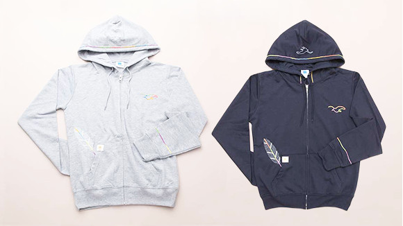 刺し子sashikoフード付き マウンテンパーカー襤褸ハンドメイド古布 刺し子sashikoフード付き マウンテンパーカー襤褸ハンドメイド古布