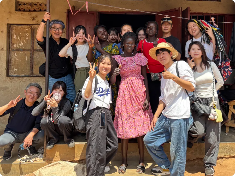 事業地訪問の様子