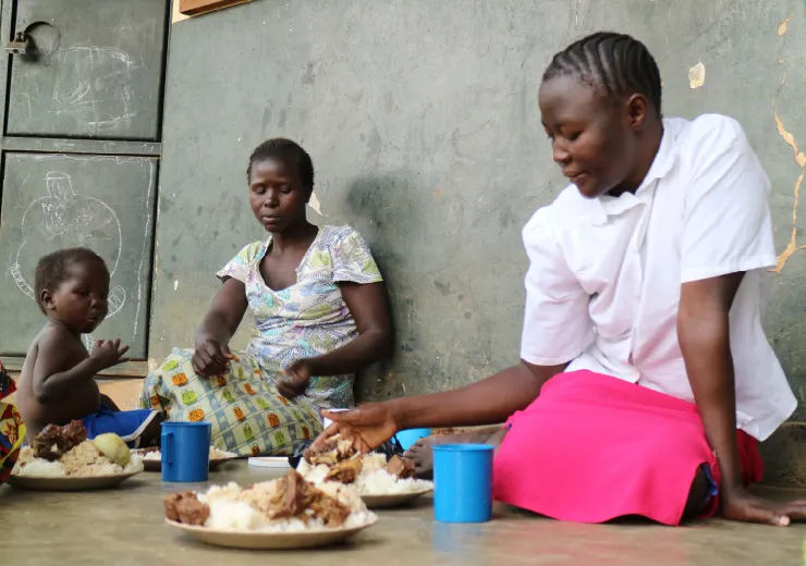 ラスター爆弾の汚染地域に住む子どもたち