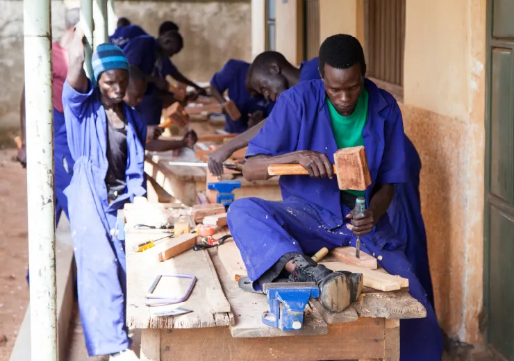 元子ども兵が社会復帰するための職業訓練