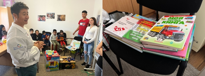 ■学童施設への物資支援 ■学童施設への物資支援